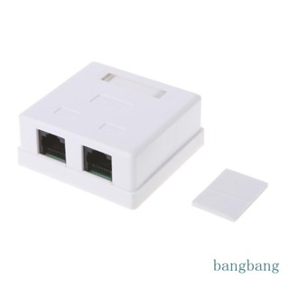 Bang แผ่นแจ็คคีย์สโตนติดผนัง พร้อมโมดูล Cat5e RJ45