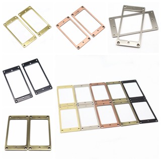 Pw- กรอบแหวนปิ๊กอัพกีตาร์ โลหะ 2x2 มม. แบบเปลี่ยน สําหรับเมาท์ปิ๊กอัพกีตาร์ LP SG 2 ชิ้น