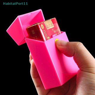 Habitatport กล่องเคสพลาสติก เป็นมิตรกับสิ่งแวดล้อม สําหรับใส่จัดเก็บปุ่มกด 1 ชิ้น