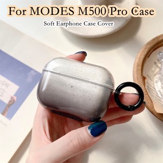 【คุณภาพสูง】เคสหูฟัง แบบนิ่ม ไล่โทนสีฟ้า สําหรับ MODES M500 Pro MODES M500 Pro