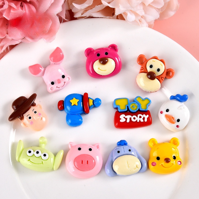 ใหม่การ์ตูนน่ารักสัตว์เลี้ยงพรรคอุปกรณ์เรซินที่ทําด้วยมือทําเองแพคเกจวัสดุกรณีโทรศัพท์ตู้เย็นสติ๊กเกอร์คาดศีรษะอุปกรณ์ผมสติก