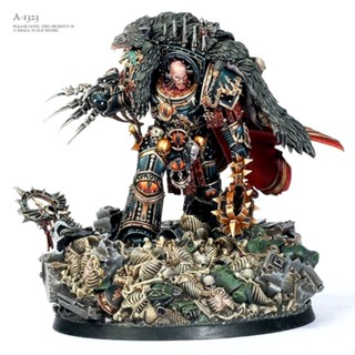 โมเดลเรซิ่น 40k Warhammer Soldier Dark Slave Chaos Lord Dragon Rider สีขาว A-1323