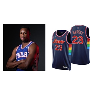 Nba Philadelphia 76ers ที่ไม่เหมือนใคร #23 เสื้อกีฬาบาสเก็ตบอล แขนสั้น Charles Basil 285042