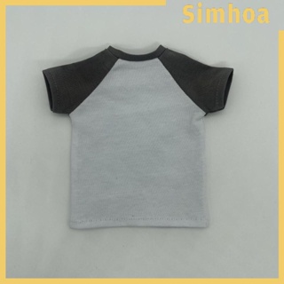 [SIMHOA] เสื้อยืดแขนสั้น สเกล 1/6 แฮนด์เมด สําหรับตุ๊กตา 12 นิ้ว