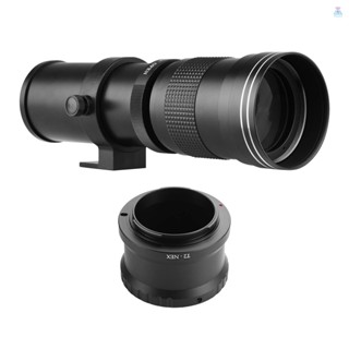 [พร้อมส่ง] Andoer เลนส์ซูม MF Super Telephoto F/8.3-16 เมาท์ T 420-800 มม. พร้อมแหวนอะแดปเตอร์เมาท์ NEX- เกลียว 1/4 แบบเปลี่ยน สําหรับกล้อง NEX E-mount NEX-5R NEX-3