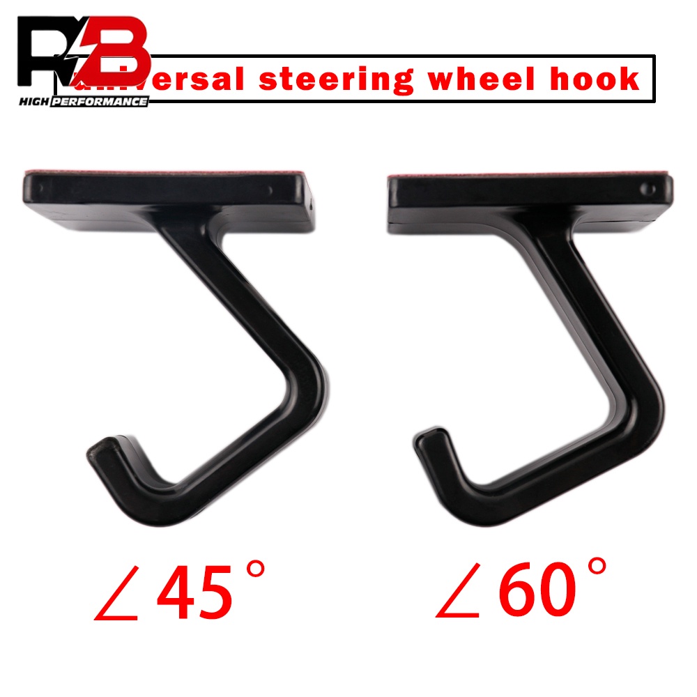 60° 45°องศา Hook Windshield Cradle Car Quick Release พวงมาลัยแขวนสําหรับรถแข่งสากล