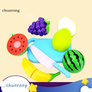 Chunrong ของเล่นผลไม้ เพื่อการเรียนรู้ สําหรับเด็กผู้ชาย ผู้หญิง 6 ชิ้น ต่อชุด