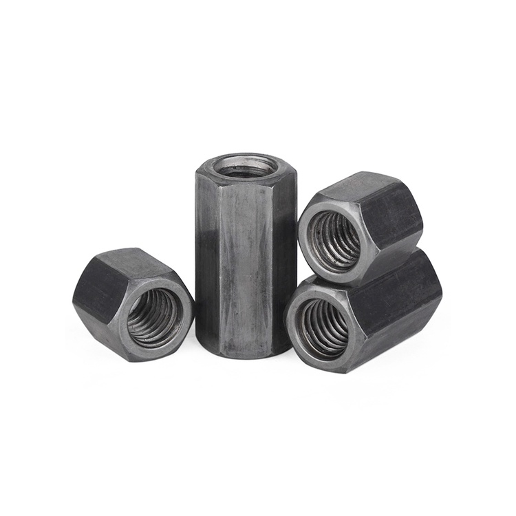 Joint Nut หนาความสูงการเชื่อมต่อ Nut เชื่อมสกรู Rod m4m5m6m8 เหล็กสีธรรมชาติหกเหลี่ยม Extension