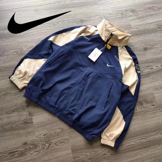 Nike ของแท้ 100% เสื้อแจ็กเก็ต เสื้อกีฬา ลําลอง ทรงหลวม แบบบาง ใส่สบาย สําหรับผู้ชาย