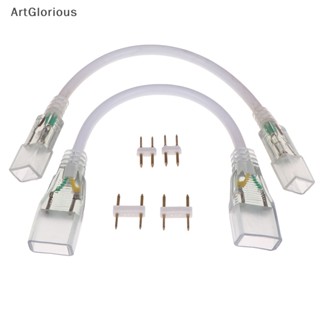 Art ตัวเชื่อมต่อมุมตรง 2pin Led RGB