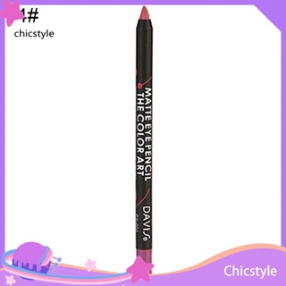 Chicstyle ดินสอเขียนขอบปาก ลิปสติก เนื้อแมตต์ กันน้ํา ติดทนนาน 12 สี