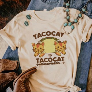 Taco เสื้อยืด พิมพ์ลายกราฟฟิค แนวสตรีท ตลก สําหรับผู้หญิง