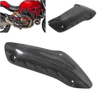 พร้อมส่ง ฝาครอบท่อไอเสียคาร์บอนไฟเบอร์ กันลวก สําหรับ Ducati MONSTER821 Monster 1200