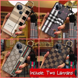 Simple Original Phone Case For Tecno Spark10 5G/Ki8 Durable Anti-knock protective classic Soft waterproof Plaid texture