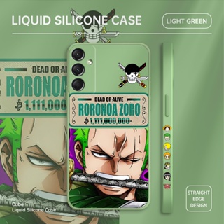 เคสโทรศัพท์มือถือ ซิลิโคนนิ่ม กันรอยกล้อง ลายการ์ตูน Zoro สุดเท่ สําหรับ Samsung A01 A02 A02s A03 A03s A04 A04s A04e