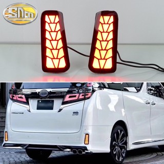 3-in-1 หลอดไฟเลี้ยว LED 12V สะท้อนแสง 12V สําหรับ Toyota Vellfire AGH30 ANH30 Alphard 2015-2021