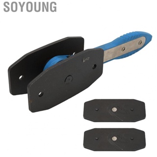 Soyoung Brake Caliper Press Tool Ratchet Wrench Spreader Tools Blue with 2 Pairs Of Plates for Most Trucks Vehicles