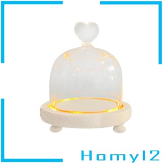 [HOMYL2] โดมแก้ว ทรงโดม สไตล์นอร์ดิก สีโปร่งใส สําหรับโชว์ดอกไม้ วันวาเลนไทน์ DIY