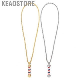 Keaostore Barber Turn Light Necklace  Attractive Fashionable Alloy for Individuals Hair Salons