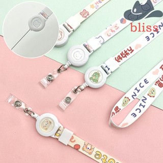 Bliss สายคล้องป้ายชื่อ บัตรประจําตัวนักเรียน ยืดหดได้ สําหรับสํานักงาน โรงเรียน