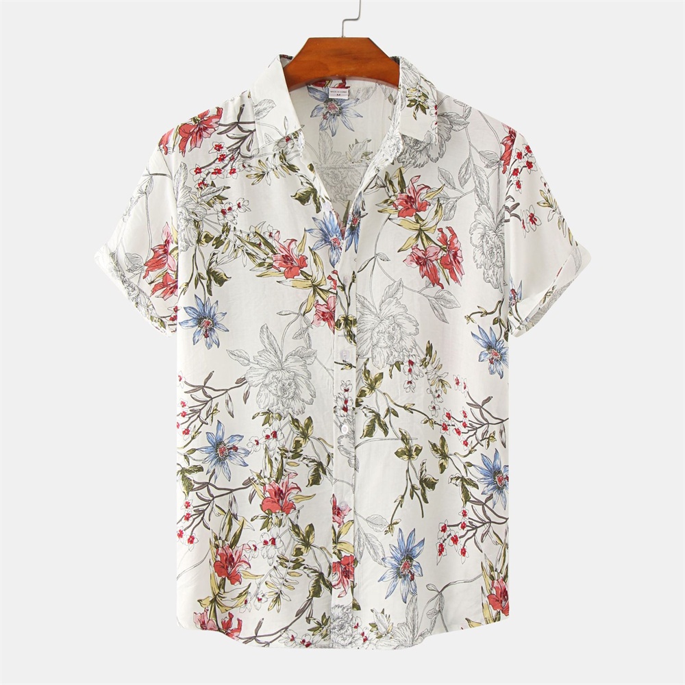 เสื้อเชิ้ตแขนสั้นลําลอง พิมพ์ลาย 3 มิติ ทรงหลวม ขนาดใหญ่ แบบเรียบง่าย สไตล์เรโทร สําหรับผู้ชาย ราคา ถูกที่สุด ดีลบีเคเค แกลเลอรีภาพที่ 3