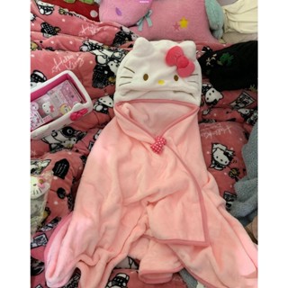 SANRIO ผ้าห่มคลุมเครื่องปรับอากาศ ลาย Hello Kitty แบบสากล แฟชั่นฤดูหนาว สําหรับหอพัก บ้าน