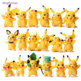 Brightstar ใหม่ ตุ๊กตาฟิกเกอร์ PVC รูปการ์ตูนปิกาจู โปเกม่อน ขนาดเล็ก 3-5 ซม. 6 ชิ้น ต่อชุด