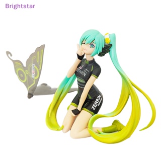 Brightstar ใหม่ โมเดลฟิกเกอร์ PVC อนิเมะ Hatsune Miku Racing Butterfly Wings Kawaii ขนาด 11 ซม.