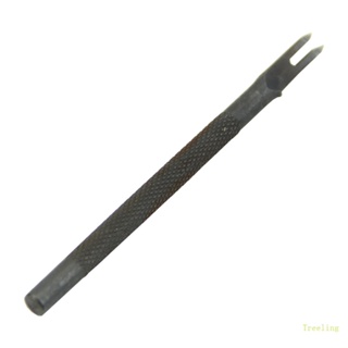 Treeling เครื่องมือเจาะรูเครื่องหนัง 4 มม. 1 2 4 6 Prong BK