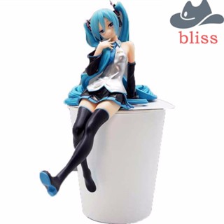 Bliss โมเดลฟิกเกอร์ PVC อนิเมะ Hatsune Miku Press The Instant Noodles Gril สําหรับตกแต่งเค้ก