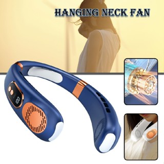 Bladeless Portable Neck Hanging Fan USB Rechargeable Personal Mini Air Cooler