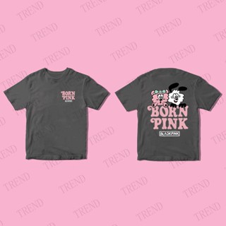 KPOP BLACKPINK x VERDY Born Pink World Tour Jisoo ผ้าฝ้ายเสื้อยืดบวกขนาดเด็กผู้หญิงแฟชั่นการ์ตูนน่ารักพิมพ์เสื้อด้านบนเกาหลีหลวม Unisex สบาย ๆ แขนสั้นเสื้อยืด