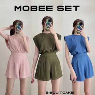 BFTS🧡 พร้อมส่ง JU0101 Mobee set เซ็ทเสื้อแขนล้ำ กางเกงขาสั้น มีปลายทาง ชุดไปทะเล เดรส เสื้อยืด ชุดเซ็ท Y2K ชุดนอน