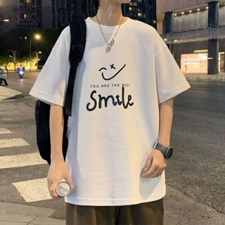 Leosoxs เสื้อยืดผู้ชาย เสื้อยืดชาย oversize คอกลม แขนสั้น แฟชั่นยอดนิยม Korean 2023NEW JUL1930