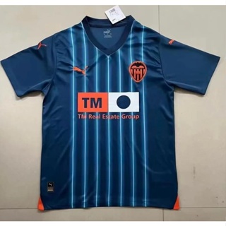 เสื้อกีฬาแขนสั้น ลายทีมชาติฟุตบอล Fans Issues 23-24 Valencia Jerseyเยือน 2223 ไซซ์ S -4XL