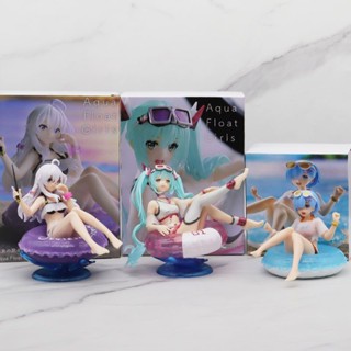 พร้อมส่ง ฟิกเกอร์แหวนว่ายน้ํา ลายการ์ตูนอนิเมะ Irena Hatsune Miku Rem สวยงาม