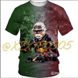 (ทั้งหมดในสต็อก Xzx180305) เสื้อยืด พิมพ์ลาย red bull f1 Racing 3D 34