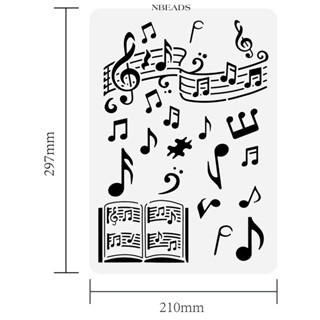 แผ่นแม่แบบฉลุลาย PET 210x297 มม. สําหรับตกแต่งสมุดภาพ อัลบั้มภาพ 1 ชิ้น