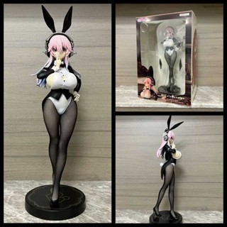 โมเดลฟิกเกอร์ Super Sonico Black Silk Bunny Girl (Racing Suit Ver.) ขนาด 30 ซม.