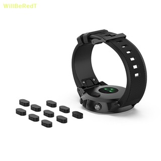 [WillBeRedT] ฝาครอบพอร์ตชาร์จนาฬิกาข้อมือ ซิลิโคน กันฝุ่น สําหรับ Garmin fenix6 pro fenix7 venu2 vivoactive3 10 ชิ้น