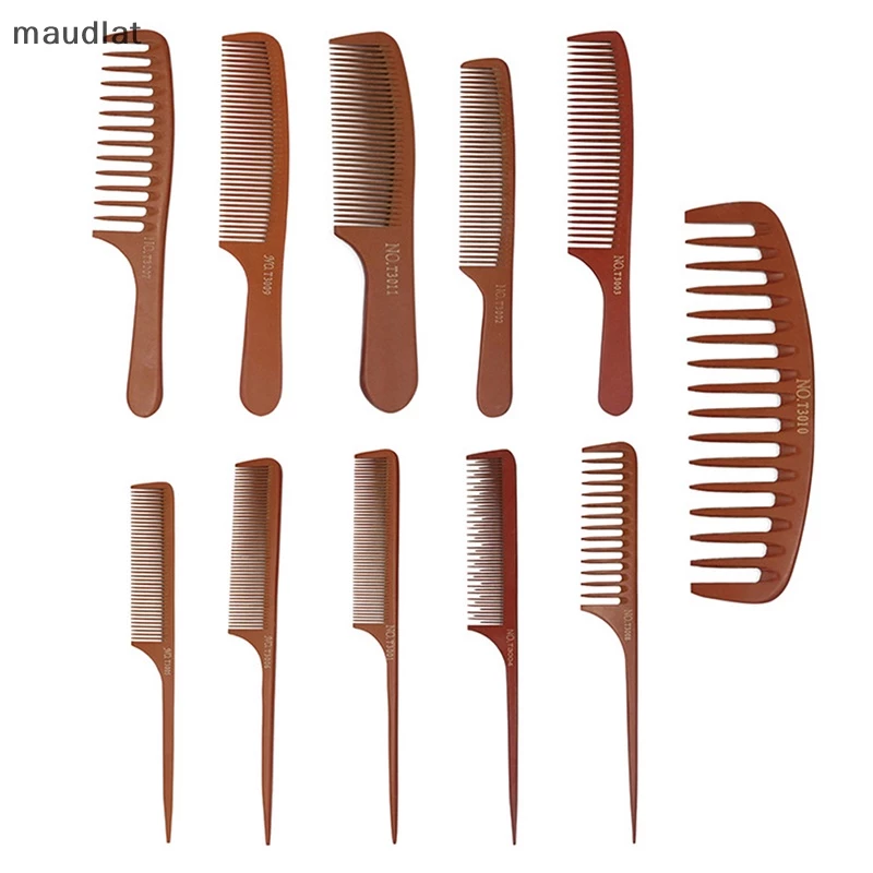 Maud แปรงหวีผมไม้ ป้องกันไฟฟ้าสถิตย์ 1 ชิ้น EN