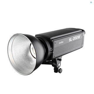 Godox SL200W 5600K 200W ไฟวิดีโอ LED พลังงานสูง แบบไร้สาย พร้อมเมาท์โบเวน สําหรับถ่ายภาพสตูดิโอ บันทึกวิดีโอ สีขาว