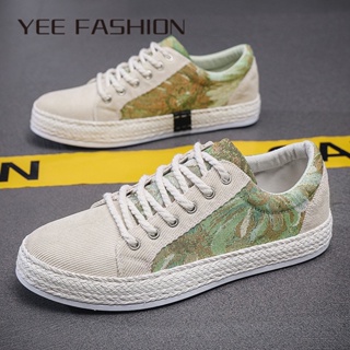 YEE Fashion รองเท้าผ้าใบผู้ชาย ลำลองผู้ชาย ผ้าใบแฟชั่น สไตล์เกาหลี กีฬากลางแจ้ง ทำงานรองเท้าลำลอง31z072005 ins Stylish Beautiful สวยงาม D95D00F 37Z230910