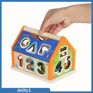 [Dolity1] Montessori ของเล่นเด็กก่อนวัยเรียน ลูกบาศก์กิจกรรมไม้ ทักษะยนต์ดี สําหรับเด็กวัยหัดเดิน และเด็ก