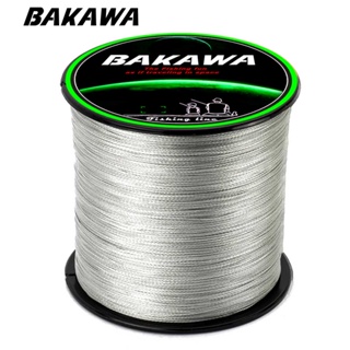 Bakawa สายเอ็นตกปลา PE 100% แบบถัก 300 ม. 4 เส้น แข็งแรงมาก