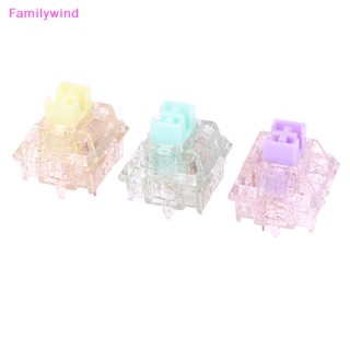 Familywind&gt; สวิตช์คีย์บอร์ดเมคคานิคอล RGB 5pin 30g 45g 62g 67g 80g force mx clone 60m คริสตัลใส