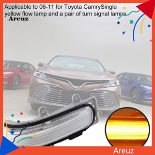 Are ไฟเลี้ยวไดนามิก LED กระพริบติดกระจกมองข้าง สําหรับ Toyota Camry Vios 06-11 2 ชิ้น