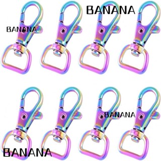 Banana1 ตะขอสไลด์โลหะ สีรุ้ง กว้าง 1/2 นิ้ว (13 มม.) สําหรับแขวนกระเป๋า 10 ชิ้น