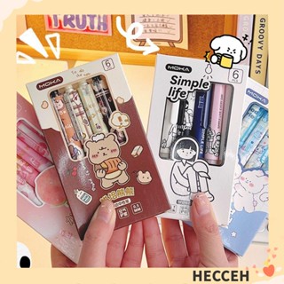 Hecceh ปากกาเจล 0.5 มม. ลายนักบินอวกาศ พีช สร้างสรรค์ เครื่องเขียน สําหรับเขียน ของขวัญนักเรียน ลบได้