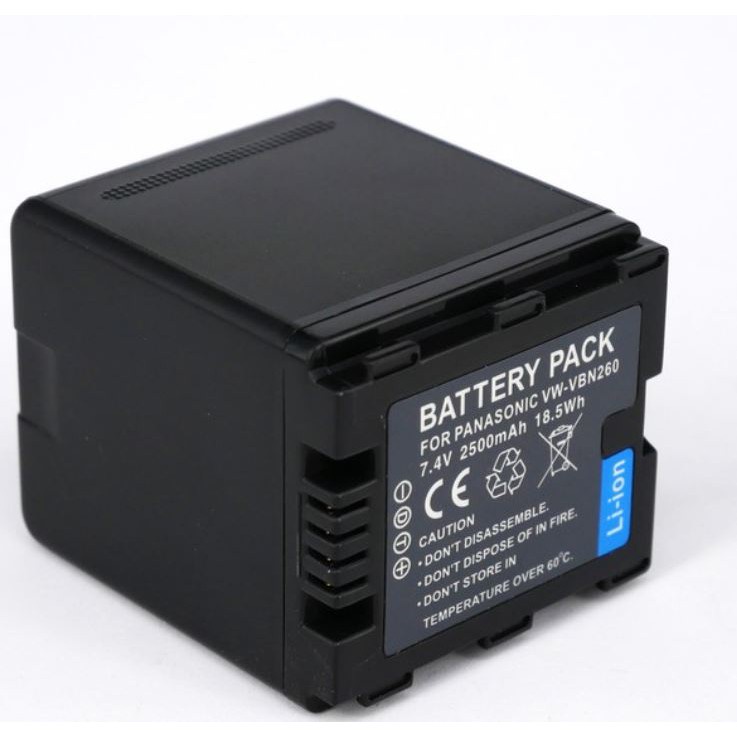 แบตกล้อง PANASONIC VBN 260 For PANASONIC HDC-TM900 HDC HS900 SD800 SD  VW-VBN260, VBN390 Battery for